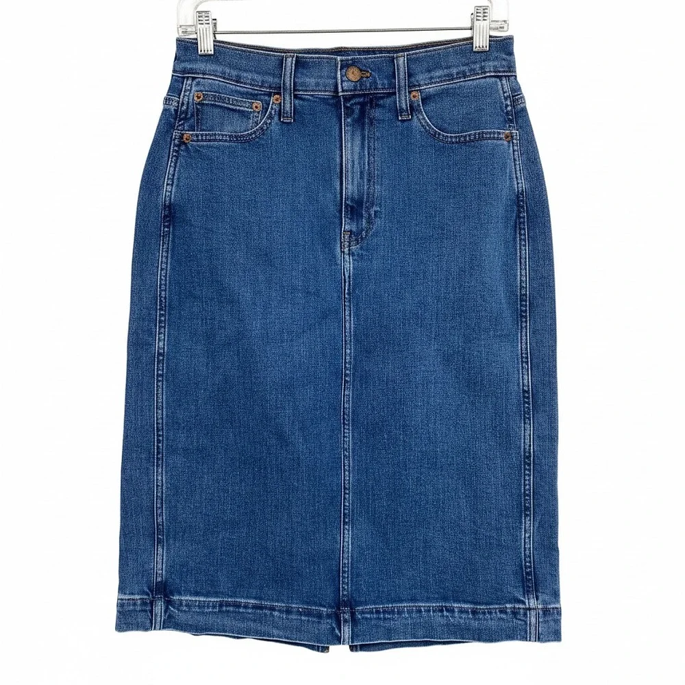 J. Crew Denim Skirt | Knee-Length, Cotton, Women’s Size 4